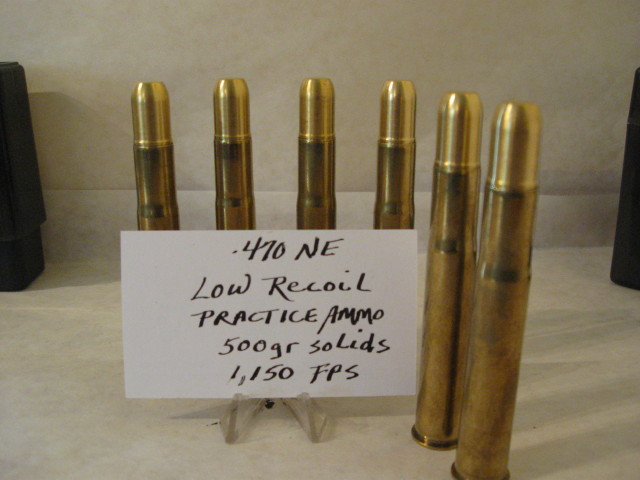 Nyati 470 Nitro Express low recoil ammunition